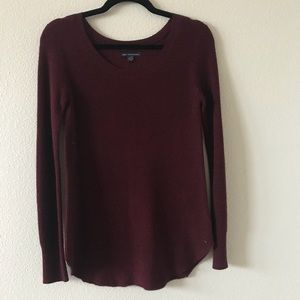 Jegging Pullover Sweater Burgundy American Eagle